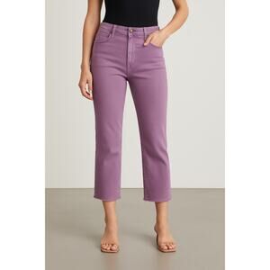 Express Conscious Edit Cropped Flare High Rise Jeans Lavender Women’s Size 10R